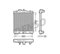 New Radiator, engine cooling for HONDA:HR-V,CRX II,HR-V I,CRX III,CRX Mk II