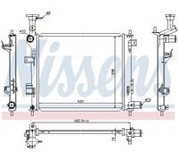 NISSENS 66747 Engine radiator
