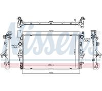 RADIATOR ENGINE COOLING 606021 FOR MERCEDES-BENZ MARCO/POLO/Camper VITO/Tourer