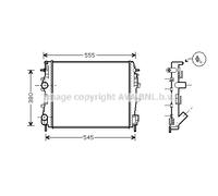Engine Cooling Radiator Fits Nissan Kubistar Van AVA Clever Choice RTA2325