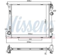 NISSENS 68788 Engine radiator