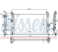 NISSENS Coolant Radiator 630785 for OPEL ADAM (2013) 1.0 ECOTEC etc