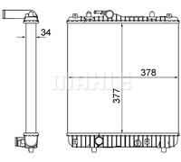 Radiator, engine cooling for OPEL VAUXHALL:AGILA,AGILA Mk I 4705904 9210556