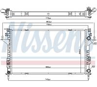 NISSENS 637666 Engine radiator