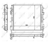 NRF 53938 Engine radiator