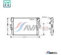 PRASCO IVA2057 Engine radiator