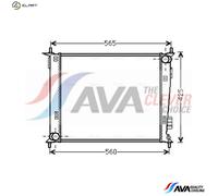 AVA Cooling Systems Engine Radiator KAA2143 for KIA Soul I 1.6L D4FB 253102K200 253102K700