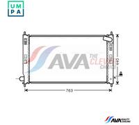RADIATOR ENGINE COOLING MTA2207 FOR MITSUBISHI OUTLANDER/II/SUV/SPORT ASX RVR