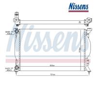 Radiator, engine cooling NISSENS 60304A For AUDI, SEAT