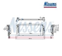 Radiator, engine cooling NISSENS 606789 For BMW, MINI