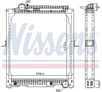 Radiator, engine cooling NISSENS 62647A