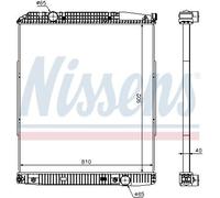Radiator, engine cooling NISSENS 626530