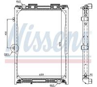 Radiator, engine cooling NISSENS 62870A