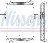 Radiator, engine cooling NISSENS 63782A