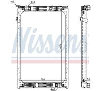 Radiator, engine cooling NISSENS 67171