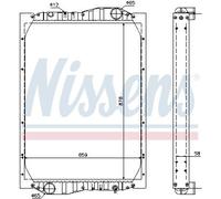 Radiator, engine cooling NISSENS 69601A