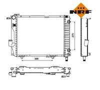 Radiator, engine cooling NRF 53030 For MERCEDES-BENZ