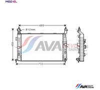 AVA COOLING SYSTEMS OL2345 Engine radiator