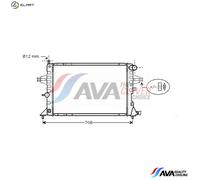 AVA COOLING SYSTEMS OLA2293 Engine radiator