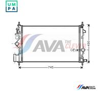 PRASCO OLA2474 Engine radiator