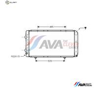 PRASCO PEA2146 Engine radiator