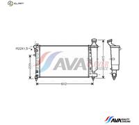 PRASCO PEA2216 Engine radiator