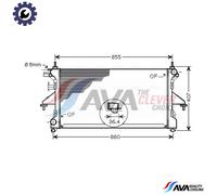 PRASCO PEA2304 Engine radiator