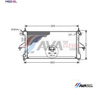 PRASCO PEA2304 Engine radiator
