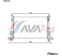 RADIATOR ENGINE COOLING RT2625 FOR RENAULT TRAFIC/III/Bus/Van/Platform/Chassis