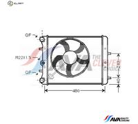 RADIATOR ENGINE COOLING SAA2013 FOR VW AUA/BKY/BBY 1.4L 4cyl POLO