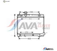 AVA COOLING SYSTEMS TO2663 Engine radiator