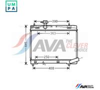 AVA COOLING SYSTEMS TO2663 Engine radiator