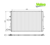 Radiator, engine cooling VALEO 701395 For RENAULT