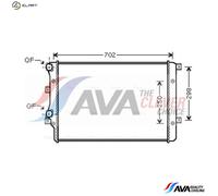 AVA Coolant Radiator VNA2206 for SEAT ALTEA (2004) 1.9 TDI etc