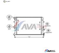 PRASCO VNA2289 Engine radiator