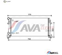 AVA Coolant Radiator VNA2340 for VW Golf (2013) 1.2 TSI Bluemoon