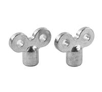 Radiator exhaust valve key with zinc alloy construction and 5x5mm square socket, suitable for venting standard heating valves to improve heating output (C)