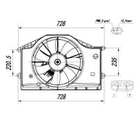 NRF 47939 Fan, radiator