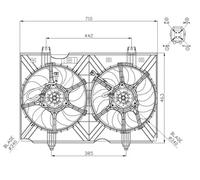 NRF 47942 Fan, radiator