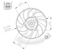 NRF 47946 Fan, radiator