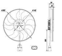 NRF 47995 Fan, radiator