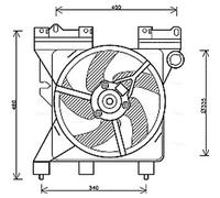 AVA COOLING SYSTEMS CN7547 Fan, radiator
