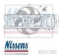 NISSENS 85253 Fan, radiator