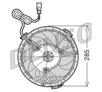 DENSO DER02005 Fan, radiator