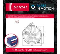 Radiator Fan DER05009 Denso Cooling 17427535100 Genuine Top Quality Guaranteed