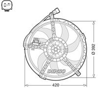 DENSO DER05009 Fan, radiator