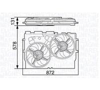 MAGNETI MARELLI 069422583010 Fan, radiator