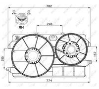 NRF 47000 Fan, radiator