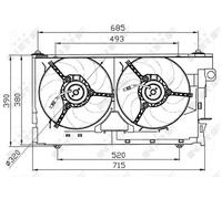 NRF 47030 Fan, radiator