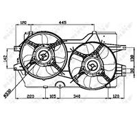 NRF 47031 Fan, radiator